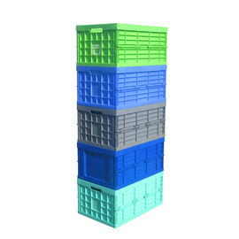 serie de amontonamiento plegable de los envases 600*400 milímetro de los PP de la Virgen de la capacidad de cargamento 30kgs