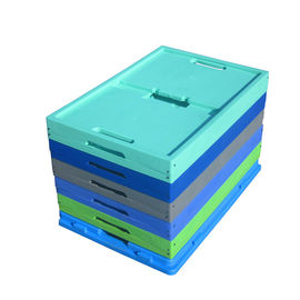 serie de amontonamiento plegable de los envases 600*400 milímetro de los PP de la Virgen de la capacidad de cargamento 30kgs