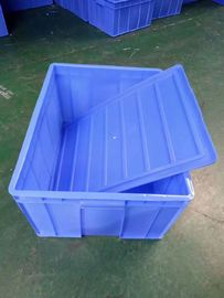 El modificar para requisitos particulares de amontonamiento plástico del color del almacenamiento del transporte de la opción de las tapas de las cajas de la Virgen