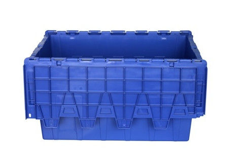 Parte inferior anti atada plástica apilable de la resbalón de los envases de la tapa