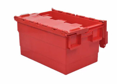 Jerarquización de encargo Tote Boxes With Attached Lids del almacenamiento