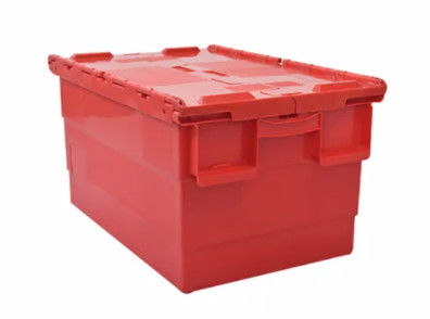 Jerarquización de encargo Tote Boxes With Attached Lids del almacenamiento
