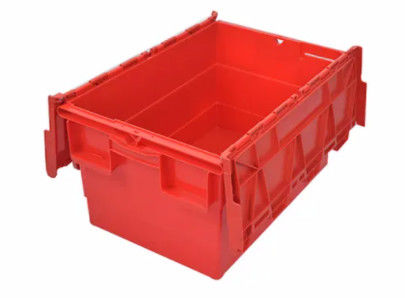 Jerarquización de encargo Tote Boxes With Attached Lids del almacenamiento