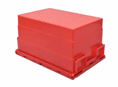 Jerarquización de encargo Tote Boxes With Attached Lids del almacenamiento