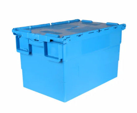 Envases atados plásticos Tote Box de mudanza apilable encajable de la tapa de la Virgen