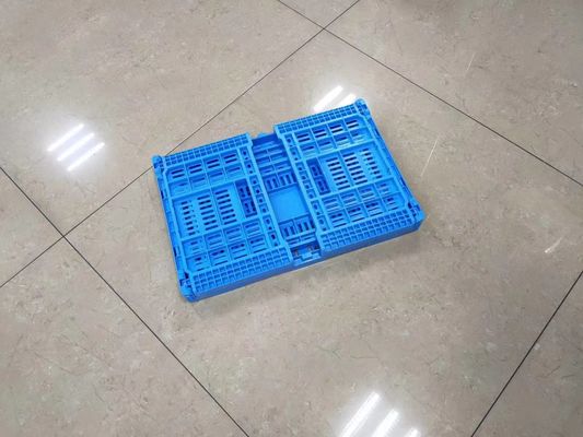 Compartimientos de la cesta del transporte de la comida fresca de los cajones plásticos de la fruta y verdura del amontonamiento vertical con los agujeros
