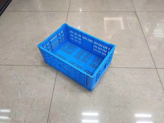 Compartimientos de la cesta del transporte de la comida fresca de los cajones plásticos de la fruta y verdura del amontonamiento vertical con los agujeros