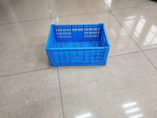 Compartimientos de la cesta del transporte de la comida fresca de los cajones plásticos de la fruta y verdura del amontonamiento vertical con los agujeros