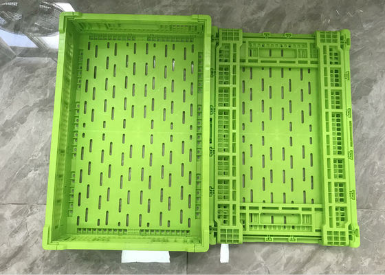 Cajones de plástico de la fruta y verdura del polietileno para la aduana de envío del color