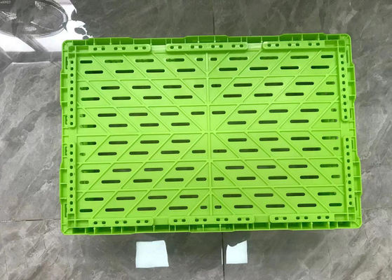 cajones plásticos plegables cargados de la fruta vegetal 20kg