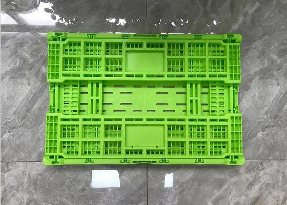 cajones plásticos plegables cargados de la fruta vegetal 20kg