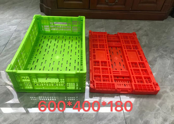 Cajón plástico de la cesta del transporte de la legumbre de fruta del almacenamiento para el supermercado
