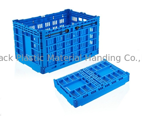 Almacenamiento vegetal de Transporation de los cajones apilables plegables azules