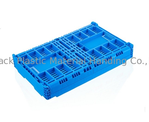 Almacenamiento vegetal de Transporation de los cajones apilables plegables azules