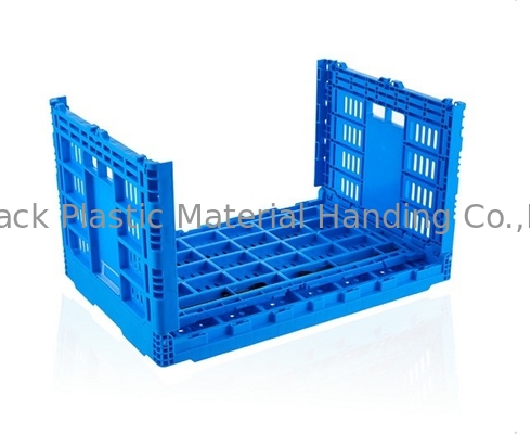 Almacenamiento vegetal de Transporation de los cajones apilables plegables azules