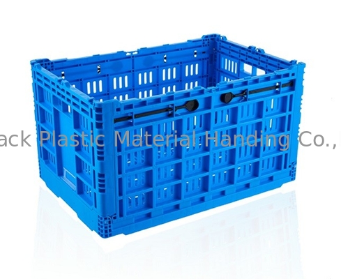 Almacenamiento vegetal de Transporation de los cajones apilables plegables azules