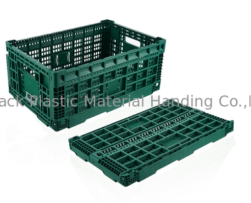 los cajones de plástico de la fruta y verdura de 600*400m m se integran con para acanalar color de encargo