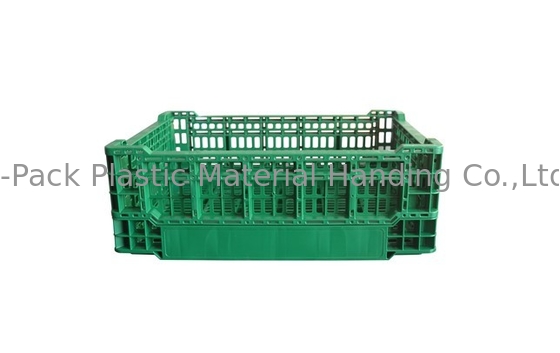 Verduras que doblan los cajones industriales del almacenamiento de la fruta del cajón plástico 400*300*140m m