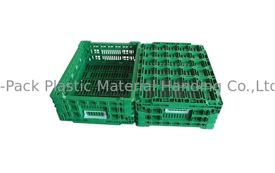 Verduras que doblan los cajones industriales del almacenamiento de la fruta del cajón plástico 400*300*140m m